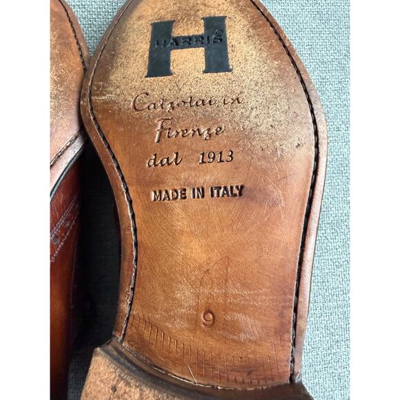 Calzoleria Harris for Barneys Leather Oxford Shoes US 9 Brown main image 13